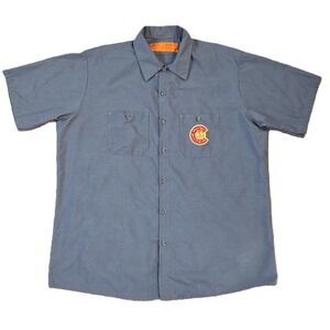 Bull & Bush Brewery Red Kap Short Sleeve Work Shirt Mens XL Classic Colorado